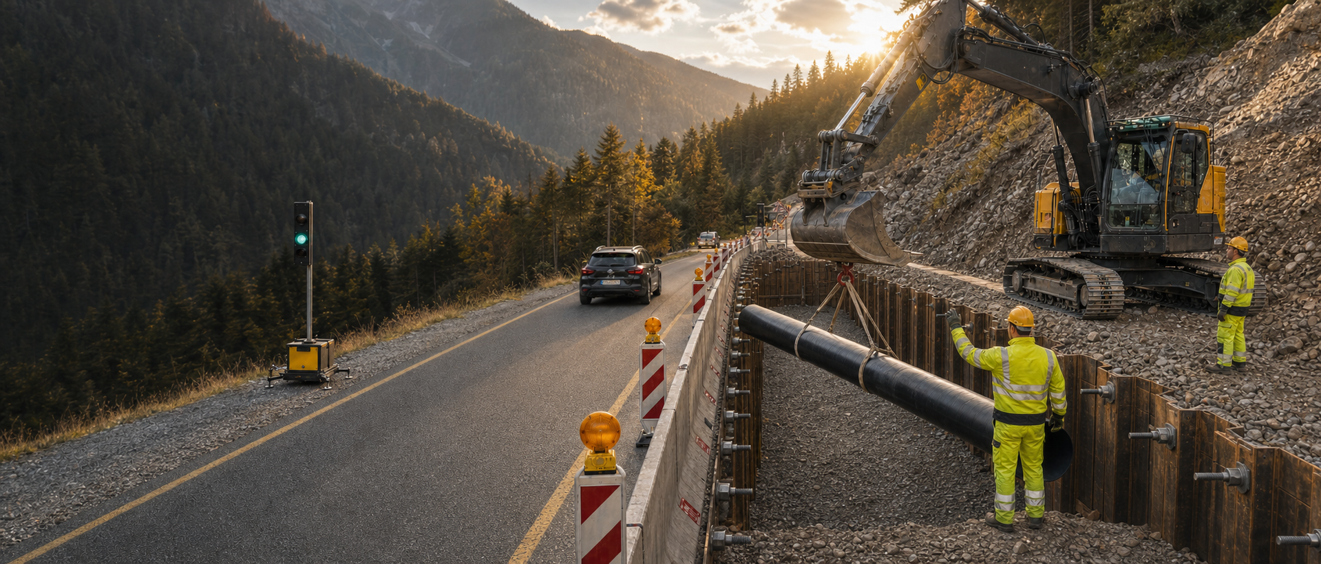 Visualizzazione 3D di infrastrutture stradali e sottoservizi